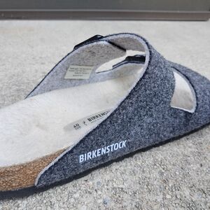 Birkenstock Gray Wool Sandals